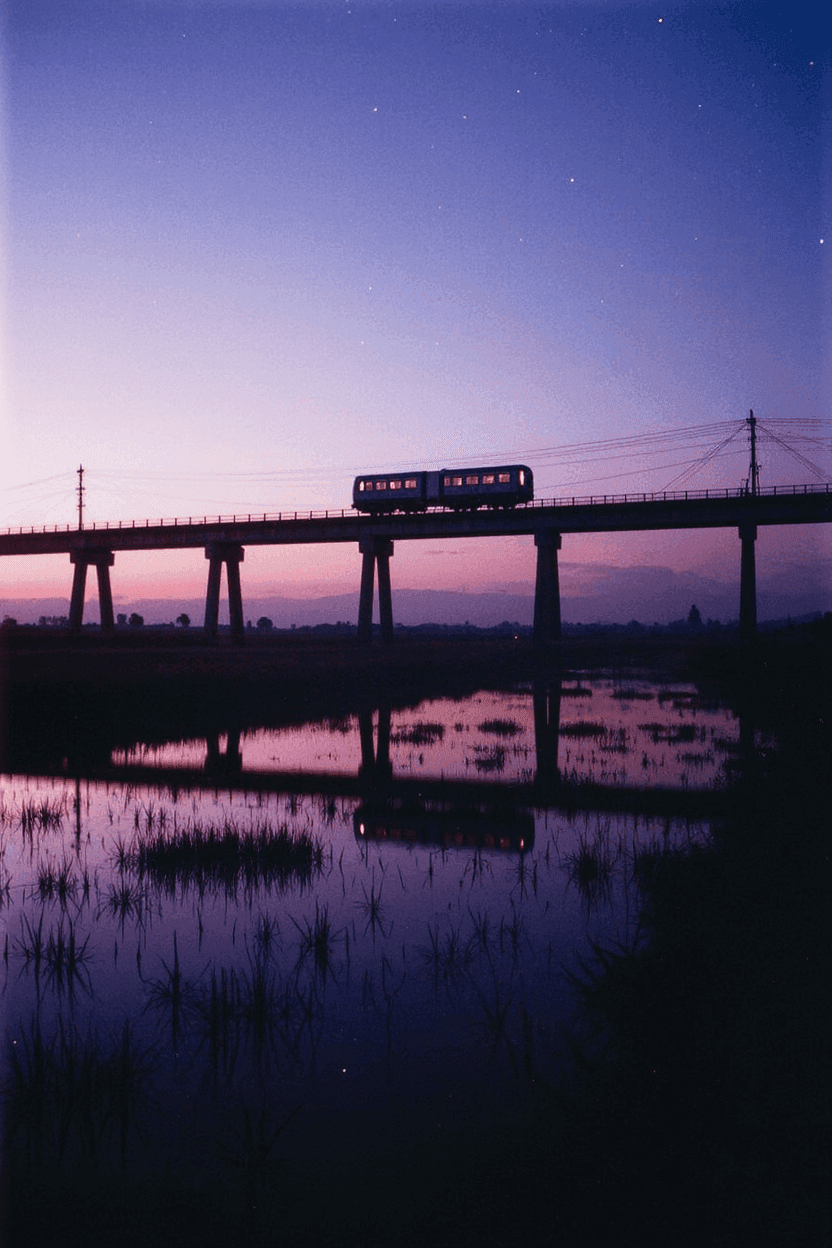 Flux Krea Bridge After Sunset