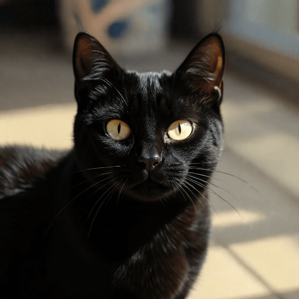 Flux Kontext Prompt - Make the cat black